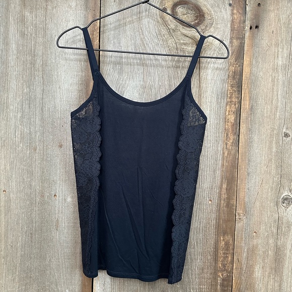 Abercrombie & Fitch Tops - Abercrombie & Fitch Cami Lace Tank Top in Dark Blue / Black Size Small